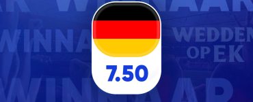 Duitsland winnaar EK 2024 - 7.50 odds